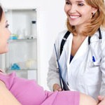 Doctor with pregnant woman