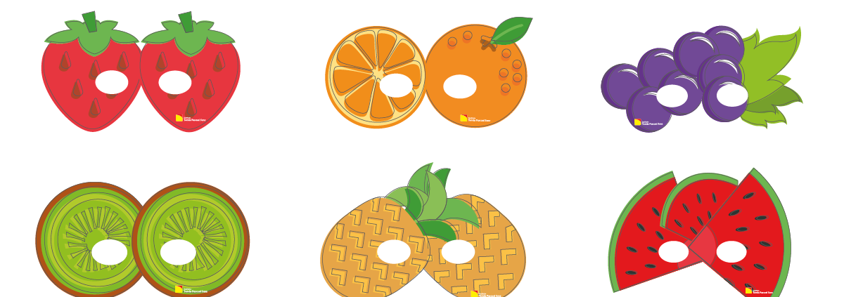 caretas frutas