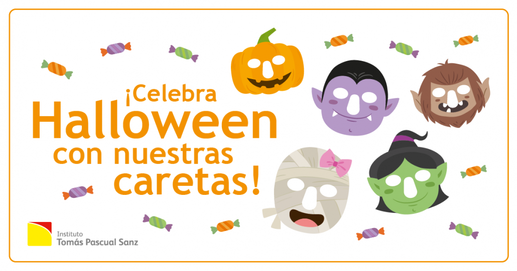 caretas de halloween para los pequeños de la casa