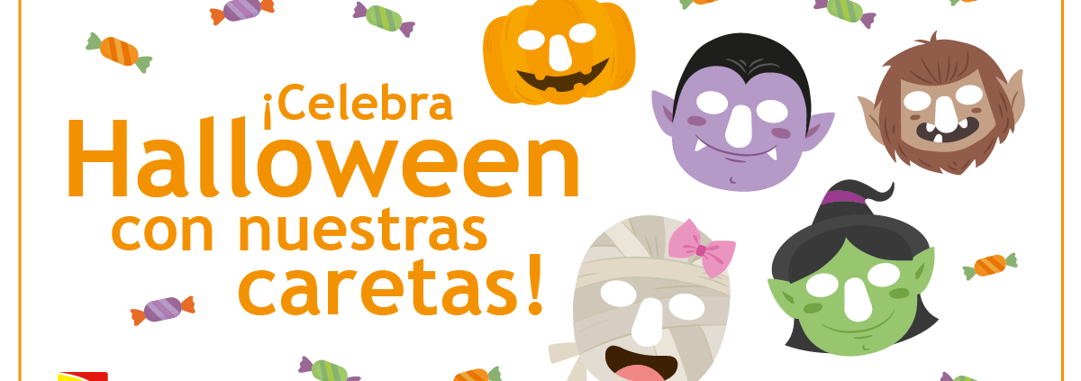 caretas de halloween para los pequeños de la casa