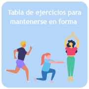 tabla de ejercicios en casa