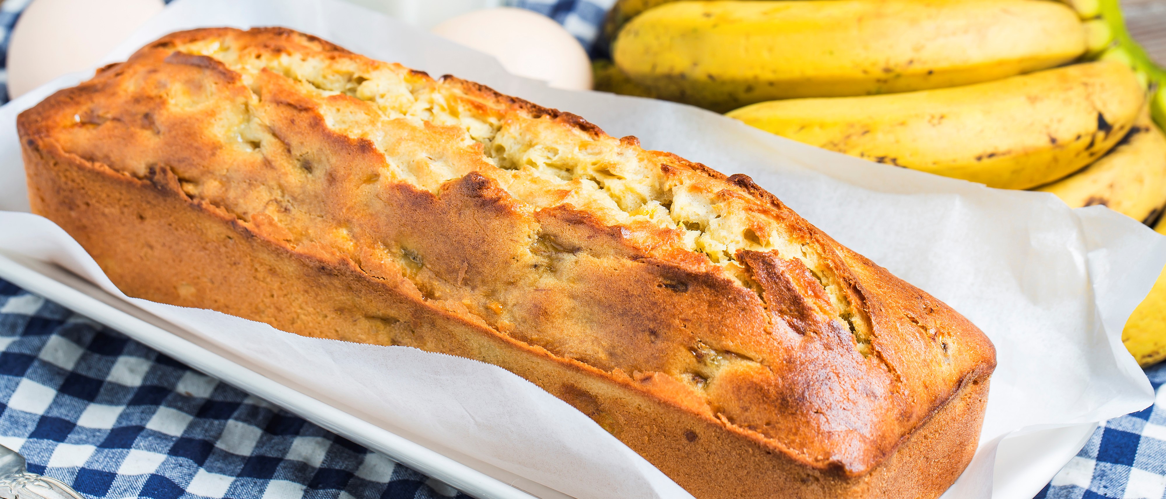 Receta de bizcocho saludable de plátano y avena