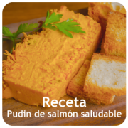 puding de salmón saludable