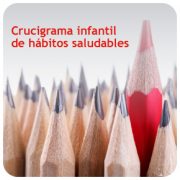 Crucigrama infantil de hábitos saludables