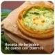 Hojaldre de queso con puerros